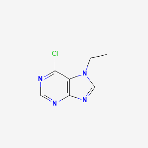 molecular formula C7H7ClN4 B3282367 6-Chloro-7-ethyl-7H-purine CAS No. 74972-79-5