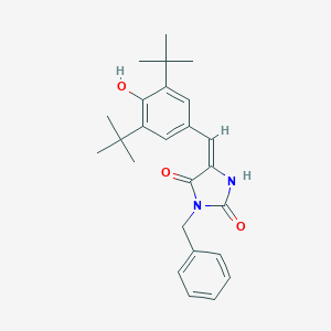 molecular formula C25H30N2O3 B328246 3-Benzyl-5-(3,5-ditert-butyl-4-hydroxybenzylidene)-2,4-imidazolidinedione 