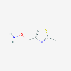 molecular formula C5H8N2OS B3282461 O-((2-methylthiazol-4-yl)methyl)hydroxylamine CAS No. 75051-57-9