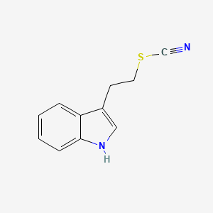 molecular formula C11H10N2S B3282515 Thiocyanic acid, 2-(1H-indol-3-yl)ethyl ester CAS No. 75121-75-4