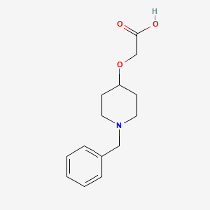 molecular formula C14H19NO3 B3282523 (1-Benzyl-piperidin-4-yloxy)-acetic acid CAS No. 751430-77-0