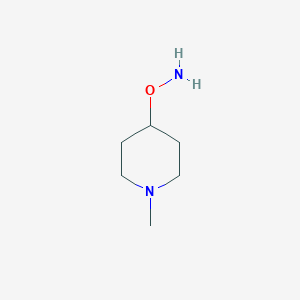 molecular formula C6H14N2O B3282545 O-(1-methylpiperidin-4-yl)hydroxylamine CAS No. 752170-00-6