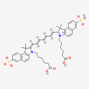 molecular formula C47H52N2O10S2 B3282549 Cy7.5 diacid(diso3) CAS No. 752189-27-8