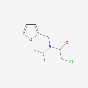 molecular formula C10H14ClNO2 B3282574 2-Chloro-N-furan-2-ylmethyl-N-isopropyl-acetamide CAS No. 75228-70-5