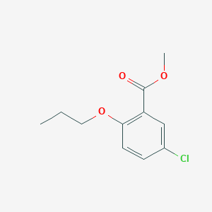 molecular formula C11H13ClO3 B3282582 Methyl 5-chloro-2-propoxybenzoate CAS No. 75230-38-5