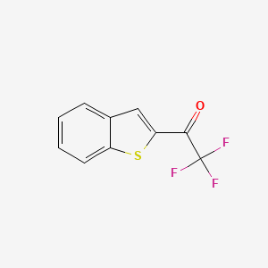 molecular formula C10H5F3OS B3282592 1-(1-Benzothiophen-2-yl)-2,2,2-trifluoroethanone CAS No. 75277-97-3