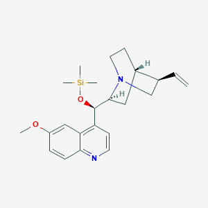molecular formula C23H32N2O2Si B3282598 Trimethylsilylquinine CAS No. 75332-25-1