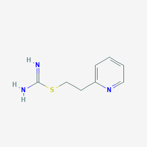 molecular formula C8H11N3S B3282635 Carbamimidothioic acid, 2-(2-pyridinyl)ethyl ester CAS No. 75362-22-0
