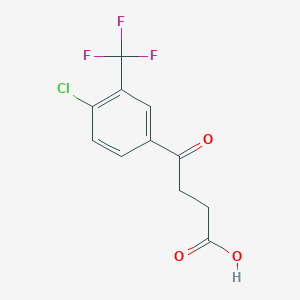 4-(4-Chloro-3-(trifluoromethyl)phenyl)-4-oxobutanoic acid