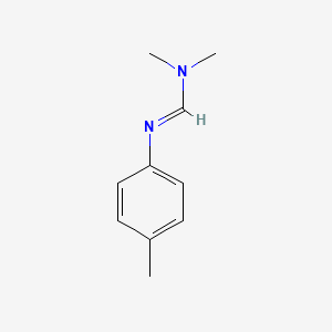 molecular formula C10H14N2 B3282675 Methanimidamide, N,N-dimethyl-N'-(4-methylphenyl)- CAS No. 7549-96-4