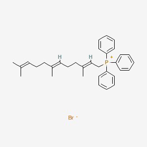 molecular formula C33H40BrP B3282689 Triphenyl(3,7,11-trimethyldodeca-2,6,10-trien-1-yl)phosphonium bromide CAS No. 75499-95-5