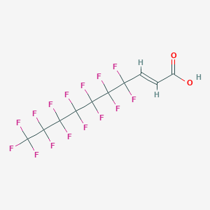 molecular formula C10H3F15O2 B3282693 2-Decenoic acid, 4,4,5,5,6,6,7,7,8,8,9,9,10,10,10-pentadecafluoro- CAS No. 755-03-3
