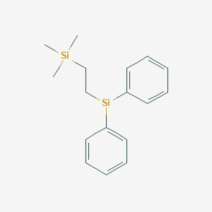 molecular formula C17H23Si2 B3282706 Silane, [2-(diphenylsilyl)ethyl]trimethyl- CAS No. 7555-62-6