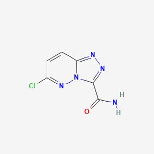 molecular formula C6H4ClN5O B3282770 6-Chloro-[1,2,4]triazolo[4,3-b]pyridazine-3-carboxamide CAS No. 75680-98-7