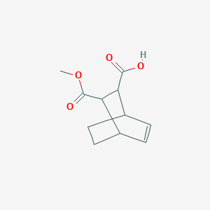 molecular formula C11H14O4 B3282780 3-Methoxycarbonylbicyclo[2.2.2]oct-5-ene-2-carboxylic acid CAS No. 75685-58-4