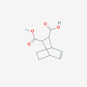 molecular formula C11H14O4 B3282780 3-甲氧羰基双环[2.2.2]辛-5-烯-2-羧酸 CAS No. 75685-58-4