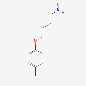 molecular formula C11H17NO B3282792 1-(4-Aminobutoxy)-4-methylbenzene CAS No. 75716-46-0