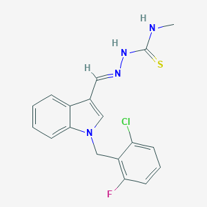 molecular formula C18H16ClFN4S B328280 1-(2-chloro-6-fluorobenzyl)-1H-indole-3-carbaldehyde N-methylthiosemicarbazone 