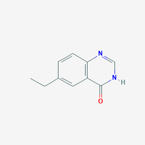 molecular formula C10H10N2O B3282810 6-Ethylquinazolin-4(1H)-one CAS No. 757238-42-9