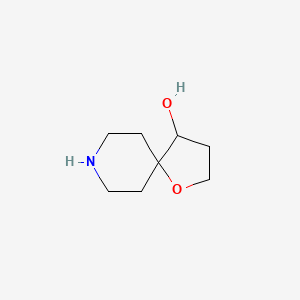 molecular formula C8H15NO2 B3282816 1-Oxa-8-azaspiro[4.5]decan-4-ol CAS No. 757239-68-2