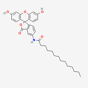 molecular formula C34H39NO6 B3282832 5-(Tetradecanoylamino)fluorescein CAS No. 75796-37-1