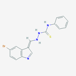 molecular formula C16H13BrN4S B328287 1-[[(Z)-(5-bromoindol-3-ylidene)methyl]amino]-3-phenylthiourea 