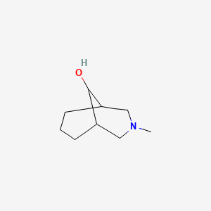 molecular formula C9H17NO B3282886 3-Methyl-3-azabicyclo[3.3.1]nonan-9-ol CAS No. 7588-15-0