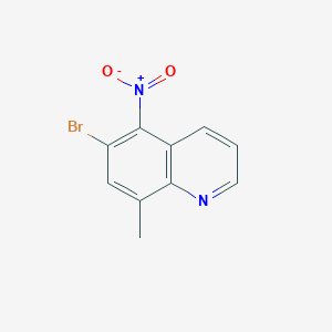 molecular formula C10H7BrN2O2 B3282902 6-Bromo-8-methyl-5-nitroquinoline CAS No. 75908-52-0
