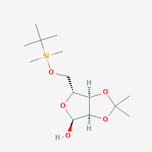 molecular formula C14H28O5Si B3282916 (3Ar,4S,6R,6aR)-6-[[tert-butyl(dimethyl)silyl]oxymethyl]-2,2-dimethyl-3a,4,6,6a-tetrahydrofuro[3,4-d][1,3]dioxol-4-ol CAS No. 75921-21-0
