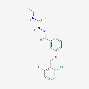 3-[(2-chloro-6-fluorobenzyl)oxy]benzaldehyde N-ethylthiosemicarbazone