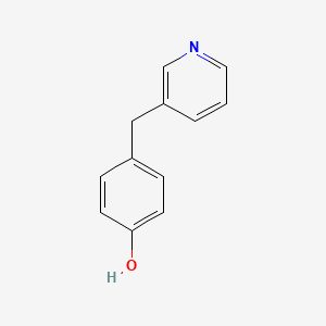 molecular formula C12H11NO B3282949 4-(Pyridin-3-ylmethyl)phenol CAS No. 75987-20-1