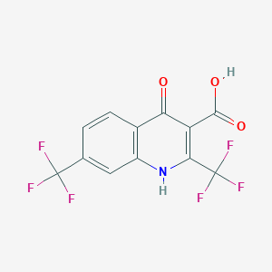 4-Hydroxy-2,7-bis(trifluoromethyl)quinoline-3-carboxylic acid