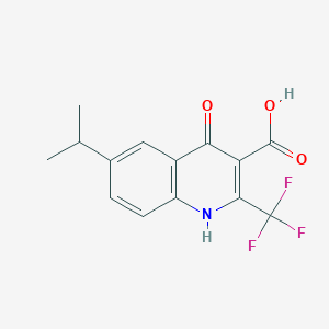 4-Hydroxy-6-isopropyl-2-(trifluoromethyl)quinoline-3-carboxylic acid