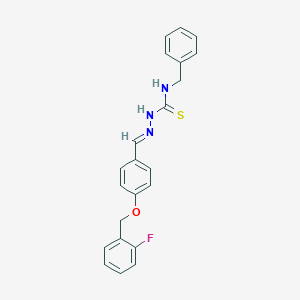 4-[(2-fluorobenzyl)oxy]benzaldehyde N-benzylthiosemicarbazone