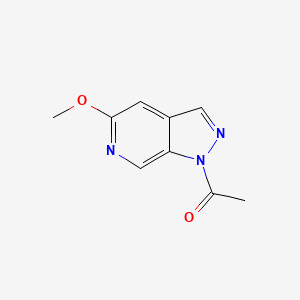 Ethanone, 1-(5-methoxy-1H-pyrazolo[3,4-c]pyridin-1-yl)-