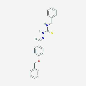 molecular formula C22H21N3OS B328300 (2E)-N-benzyl-2-[4-(benzyloxy)benzylidene]hydrazinecarbothioamide 
