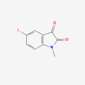 molecular formula C9H6INO2 B3283012 5-Iodo-1-methylindoline-2,3-dione CAS No. 76034-84-9