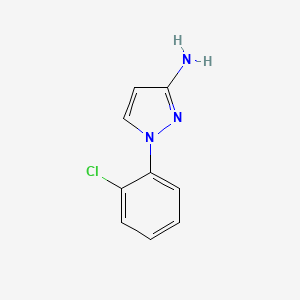 molecular formula C9H8ClN3 B3283038 1-(2-chlorophenyl)-1H-pyrazol-3-amine CAS No. 76091-02-6