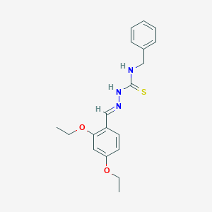 molecular formula C19H23N3O2S B328311 (2E)-N-benzyl-2-(2,4-diethoxybenzylidene)hydrazinecarbothioamide 