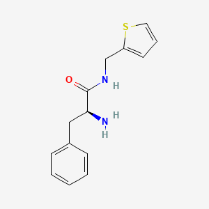 molecular formula C14H16N2OS B3283147 (2S)-2-amino-3-phenyl-N-(thiophen-2-ylmethyl)propanamide CAS No. 762215-56-5