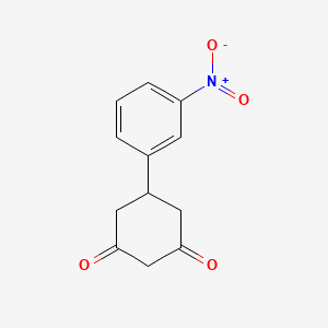 molecular formula C12H11NO4 B3283158 5-(3-Nitrophenyl)cyclohexane-1,3-dione CAS No. 762243-24-3