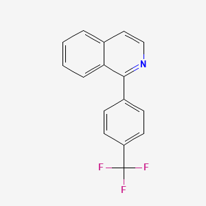 molecular formula C16H10F3N B3283197 1-(4-三氟甲基苯基)异喹啉 CAS No. 76304-18-2