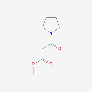 molecular formula C8H13NO3 B3283201 3-Oxo-3-(pyrrolidin-1-yl)propionic acid methyl ester CAS No. 76311-92-7