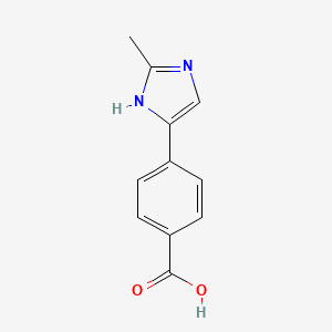 molecular formula C11H10N2O2 B3283230 4-(2-Methyl-1H-imidazol-4-yl)benzoic acid CAS No. 763913-26-4