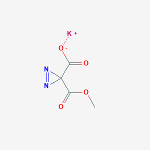 molecular formula C4H3KN2O4 B3283233 Potassium;3-methoxycarbonyldiazirine-3-carboxylate CAS No. 76429-92-0