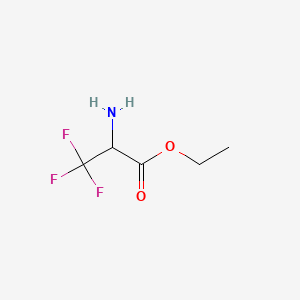molecular formula C5H8F3NO2 B3283264 Ethyl 2-amino-3,3,3-trifluoropropanoate CAS No. 764629-04-1