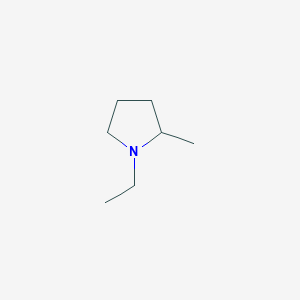 molecular formula C7H15N B3283278 1-Ethyl-2-methylpyrrolidine CAS No. 765-79-7