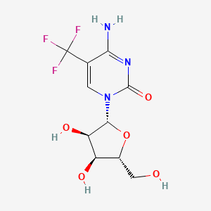 molecular formula C10H12F3N3O5 B3283281 5-Trifluoromethylcytidine CAS No. 76514-02-8
