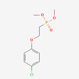 molecular formula C10H14ClO4P B3283327 Phosphonic acid, [2-(4-chlorophenoxy)ethyl]-, dimethyl ester CAS No. 76541-60-1