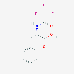 molecular formula C11H10F3NO3 B3283340 (R)-3-Phenyl-2-(trifluoroacetylamino)propionic acid CAS No. 7656-14-6
